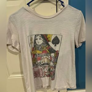 Lucky Brand Queen of Spades T-Shirt; Size- Small